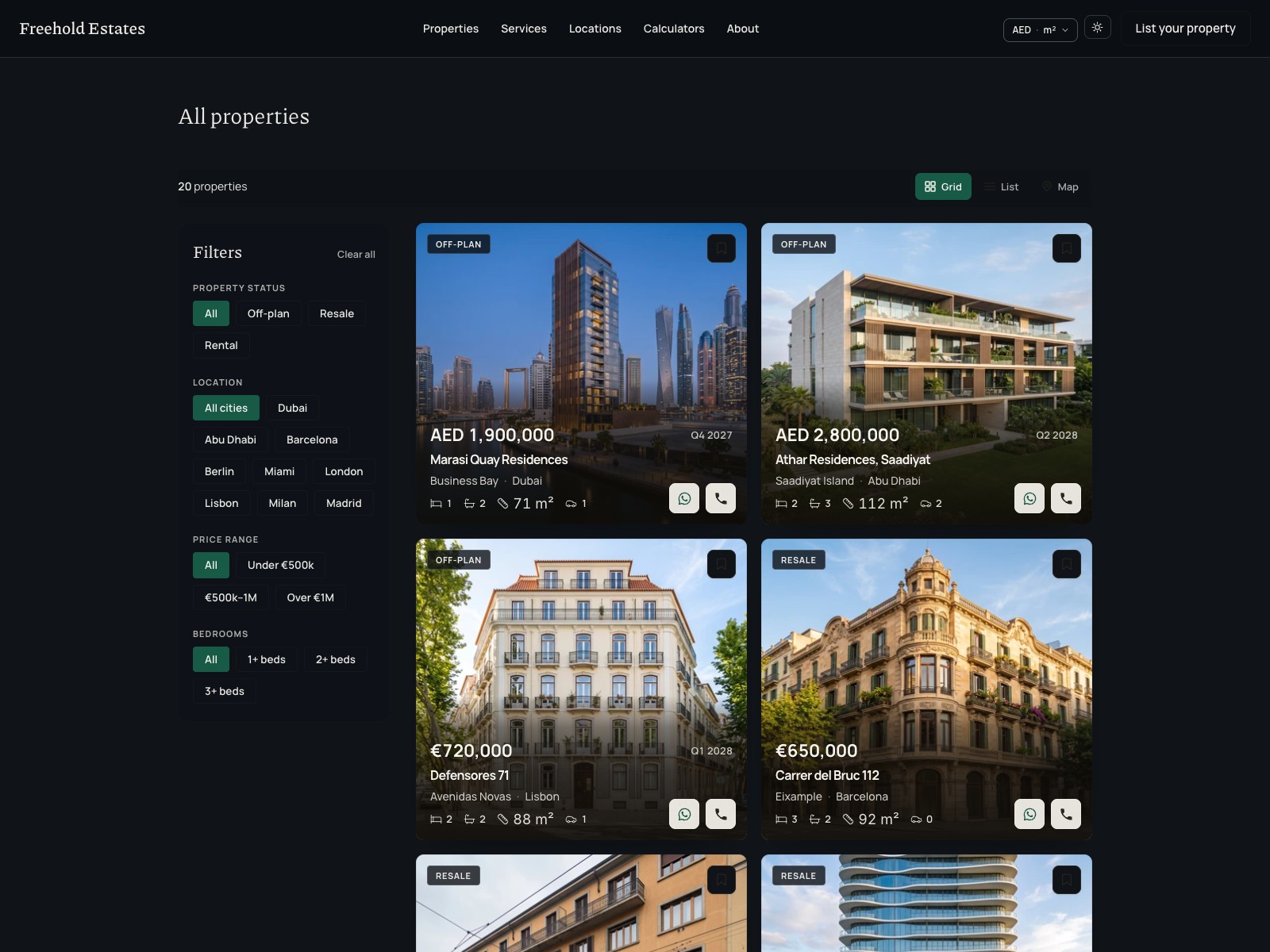 Freehold — the marketplace